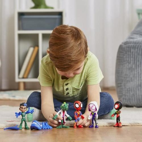 Figurine Miniature - Personnage Miniature Coffret Héros dinosaures et Lizard. 5 figurines. jouet de super-héros préscolaire. a partir de 3 ans. Spidey et ses Amis