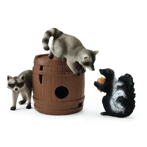 Figurine Miniature - Personnage Miniature Coffret Jeux rigolos avec la noix. figurines animaux sauvages. Schleich 42596 Wild Life. Pour enfant des 3 ans