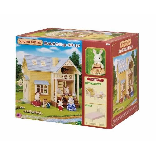 Figurine Miniature - Personnage Miniature Coffret Le cottage au toit bleu - SYLVANIAN FAMILIES - 5671 - Pour Enfant de 5 ans et plus - Mobilier inclus