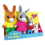 Peluche Coffret Peluche Trotro et Famille +/- 15 cm - JEMINI - Trotro. sa maman. son papa et sa petite soeur.