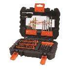 Coffret Perçage Vissage BLACK+DECKER - A7232-XJ - 50 Accessoires - Forets. Embouts. Fraise