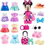 Poupee Coffret poupée - DISNEY MINNIE MOUSE - Coffret Fashion - Poupée Minnie 15 cm. 25 pieces de mode et accessoires