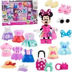 Poupee Coffret poupée - DISNEY MINNIE MOUSE - Coffret Fashion - Poupée Minnie 15 cm. 25 pieces de mode et accessoires