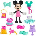 Poupee Coffret poupée - DISNEY MINNIE MOUSE - Figurine Articulée 15 cm Sweet Party - Avec vetements et accessoires