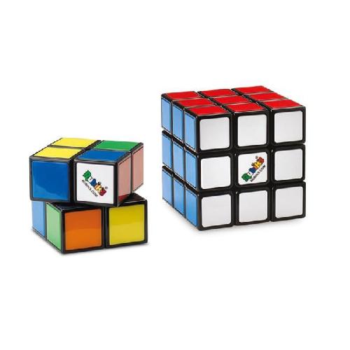 Casse-tete Coffret Rubik's Cube Duo 3x3 + 2x2 - RUBIK'S - Jeu casse-tete pour enfants et adultes