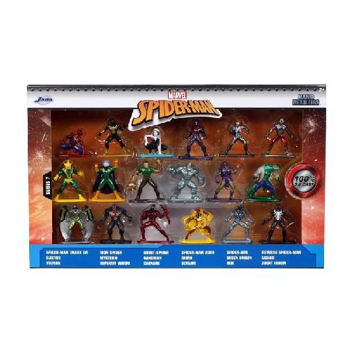 Figurine Miniature - Personnage Miniature Coffret Spiderman - SIMBA.DICKIE.GROUP - 18 figurines 4cm en métal - Multicolore - Blanc - Enfant