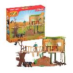 Figurine Miniature - Personnage Miniature Coffret Station d'aventures sauvages. figurines animaux sauvages. Schleich 42594 Wild Life. Pour enfant des 3 ans