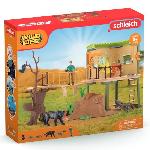 Figurine Miniature - Personnage Miniature Coffret Station d'aventures sauvages. figurines animaux sauvages. Schleich 42594 Wild Life. Pour enfant des 3 ans