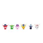 Figurine Miniature - Personnage Miniature Coffret Super Wings de 6 Figurines Transform-a-bot 5 cm + figurines PVC - Saison 3