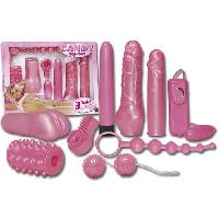 Coffrets de Sextoys Coffret Candy Vibro - Boule de geisha - Oeuf vibrant - et Autres plaisirs rose