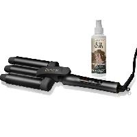 Coiffure Fer a boucler Saint Algue Coffret DEMELISS WAVEs BLACK + soin spray wavy 150ml