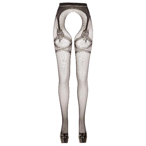 Bas et Collants Collant ouvert avec ligne et noeuds S-M