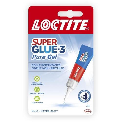 Colle - Pate De Fixation - Scellement Chimique Colle cyanocrylate - LOCTITE - SUPERGLUE-3P - Pure Gel - Tube 2g