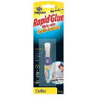 Colle - Silicone - Pate a joint Rapid Glue - Stylo - Prise rapide 3 secondes - Haute resistance - 12 g