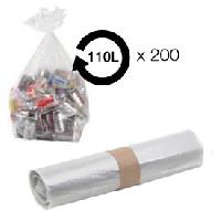Collecte Des Dechets Sacs poubelle transparent 110L 36 microns BD -carton de 200-