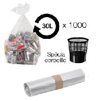 Collecte Des Dechets Sacs poubelle transparent 30L - corbeille -carton de 1000-
