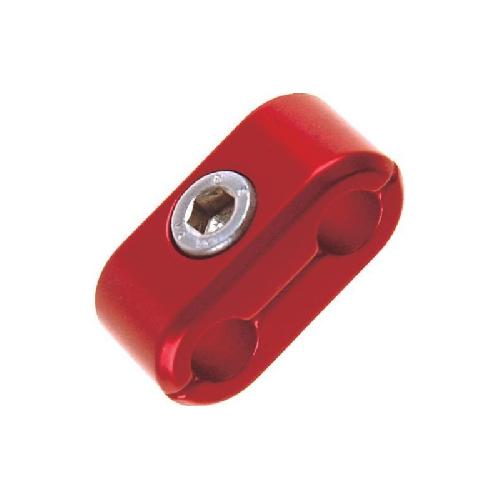 Raccords & Bouchons Collier 2 voies anodise Rouge 200-06