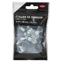 Collier De Serrage - Circlip COGEX Colliers de serrage acier zingue - D 19 a 30 mm - 10 pcs