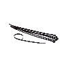 Collier De Serrage - Circlip Rilsan Noir 280X4.8mm D80mm 22kg -X100-
