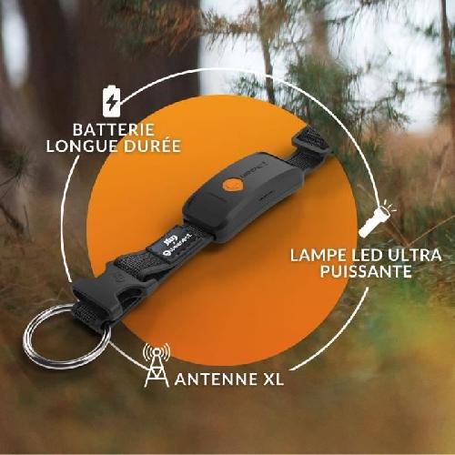 Chasse - Pistage - Reperage Collier GPS pour chien - WEENECT Chien XT - Antenne XL - Etanche - Collier Julius-K9 - Fonctionne avec abonnement - Noir