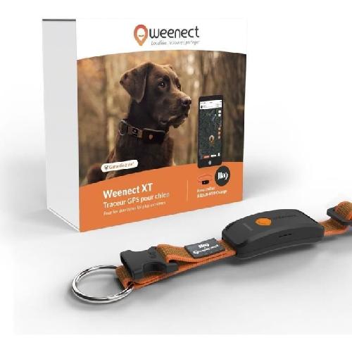 Chasse - Pistage - Reperage Collier GPS pour chien - WEENECT Chien XT - Antenne XL - Etanche - Collier Julius-K9 - Fonctionne avec abonnement - Orange