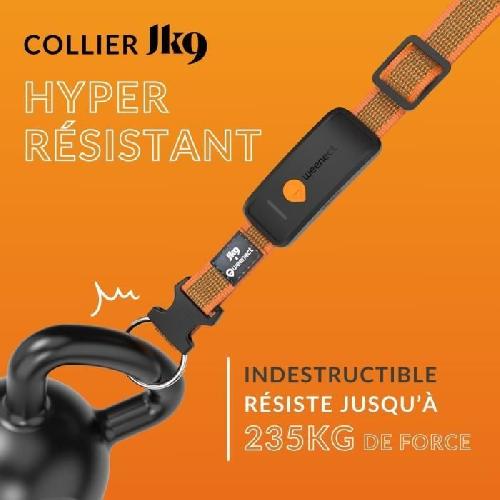 Chasse - Pistage - Reperage Collier GPS pour chien - WEENECT Chien XT - Antenne XL - Etanche - Collier Julius-K9 - Fonctionne avec abonnement - Orange