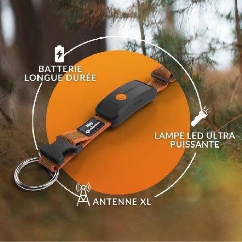 Chasse - Pistage - Reperage Collier GPS pour chien - WEENECT Chien XT - Antenne XL - Etanche - Collier Julius-K9 - Fonctionne avec abonnement - Orange