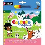 Jeu De Coloriage - Dessin - Pochoir Coloréo - Bébés animaux - NATHAN - Coloriage a l'eau pour enfants de 3 ans et plus