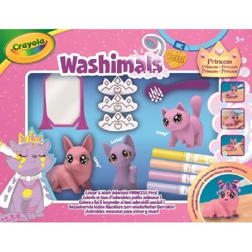 Jeu De Coloriage - Dessin - Pochoir Coloriage - CRAYOLA - Washimals Pastel Princess Pets - Animaux pastels a personnaliser! Des 3 ans