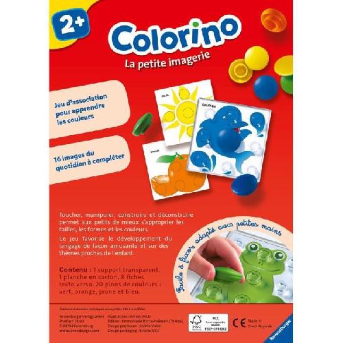 Jeu D'apprentissage Colorino La petite imagerie - Jeu éducatif - Apprentissage des couleurs - Activités créatives enfant - Ravensburger - Des 2 ans