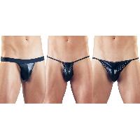 Combinaisons Pack de 3 Strings Effet Mouille - TU