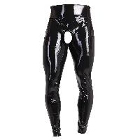 Combinaisons Pantalon Ouvert en Latex - L Noir Combinaisons Pantalon Ouvert en Latex - L Noir