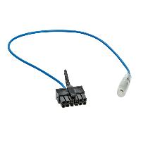 Commande au volant de Roger Cable lead compatible avec autoradio Kenwood 1 fil et interface commande au volant - bleu