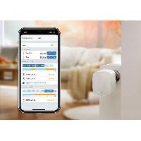 Commande Chauffage EVE THERMO Lot de 2 vannes de radiateur intelligente - Technologie Apple HomeKit et programmes autonomes Bluetooth Thread