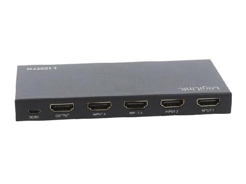 Cable - Connectique Pour Peripherique Commutateur HDCP 2.2.HDMI 2.0 HDMI femelle x4 noir