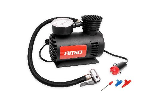 Compresseur Auto Compresseur D'Air Gonfleur 12V Avec Embouts Amio