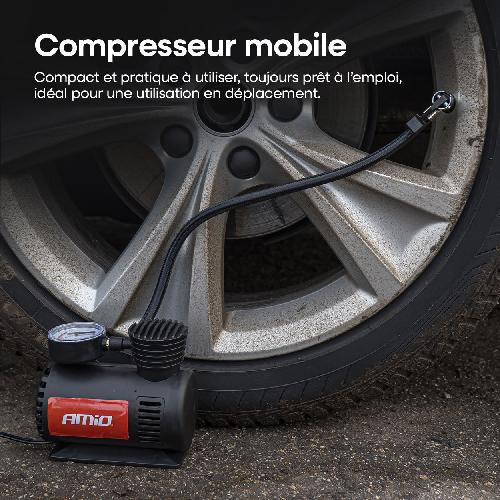 Compresseur Auto Compresseur D'Air Gonfleur 12V Avec Embouts Amio