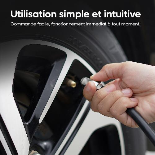 Compresseur Auto Compresseur D'Air Gonfleur 12V Avec Embouts Amio