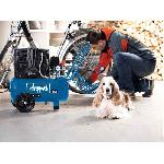 Compresseur Auto Compresseur d'air silencieux horizontal a deux cylindres Scheppach HC25Si - 24 L - 1100W - 8 barss - 1.5 CV
