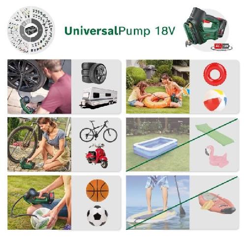 Compresseur Compresseur sans fil Bosch UniversalPump 18V (livré sans batterie ni chargeur)