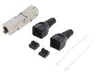 Accessoire Coffret De Communication - Connecteur Rj45 - Panneau De Brassage Connecteur de cable Cat 6A a assemblage sur site. type fin 22AWG-26AWG