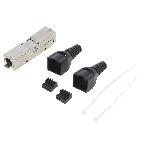 Connecteur de cable Cat 6A a assemblage sur site. type fin 22AWG-26AWG Connecteur de cable Cat 6A a assemblage sur site. type fin 22AWG-26AWG