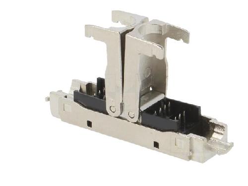 Accessoire Coffret De Communication - Connecteur Rj45 - Panneau De Brassage Connecteur de cable Cat 6A a assemblage sur site. type fin 22AWG-26AWG