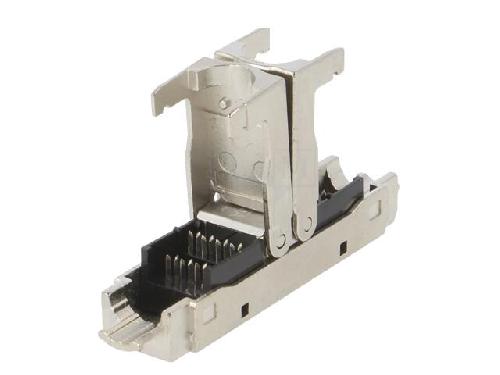 Accessoire Coffret De Communication - Connecteur Rj45 - Panneau De Brassage Connecteur de cable Cat 6A a assemblage sur site. type fin 22AWG-26AWG