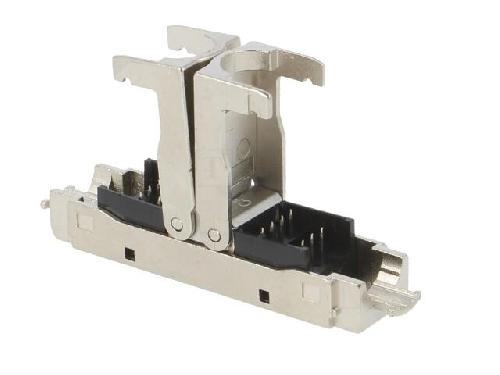 Accessoire Coffret De Communication - Connecteur Rj45 - Panneau De Brassage Connecteur de cable Cat 6A a assemblage sur site. type fin 22AWG-26AWG