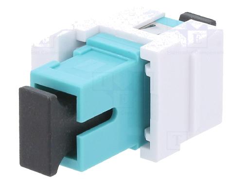 Cable - Connectique Pour Peripherique Connecteur en fibre optique femelle - Turquoise