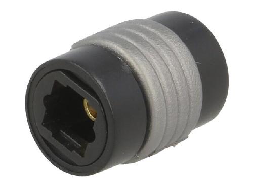 Cable - Connectique Pour Peripherique Connecteur en fibre optique femelles x2 - Noir