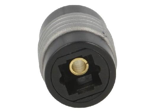 Cable - Connectique Pour Peripherique Connecteur en fibre optique femelles x2 - Noir