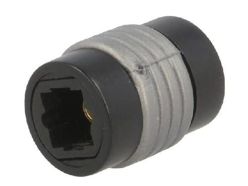 Cable - Connectique Pour Peripherique Connecteur en fibre optique femelles x2 - Noir