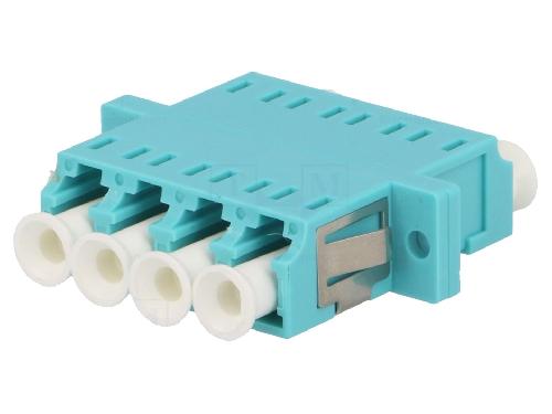 Cable - Connectique Pour Peripherique Connecteur en fibre optique quad multi mode - Turquoise